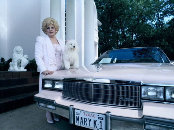 An archival image of Mary Kay Ash at her Dallas home.