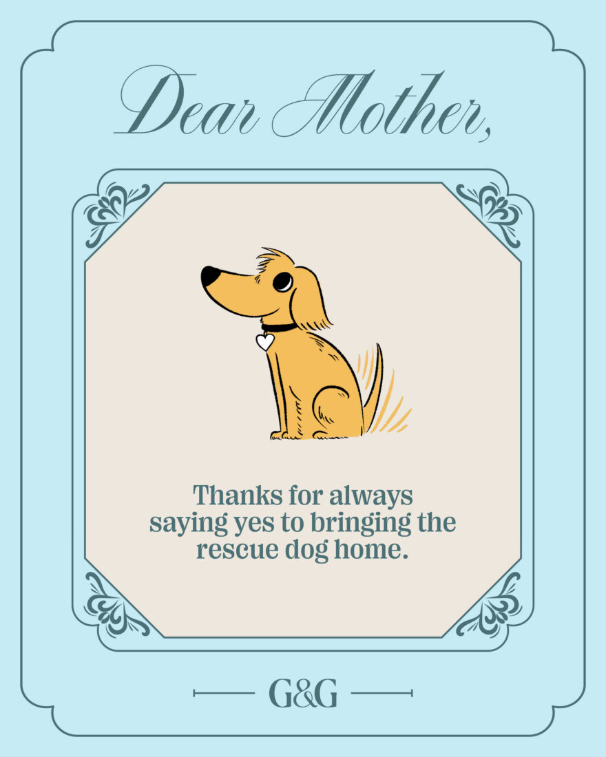 A Mother’s Day card