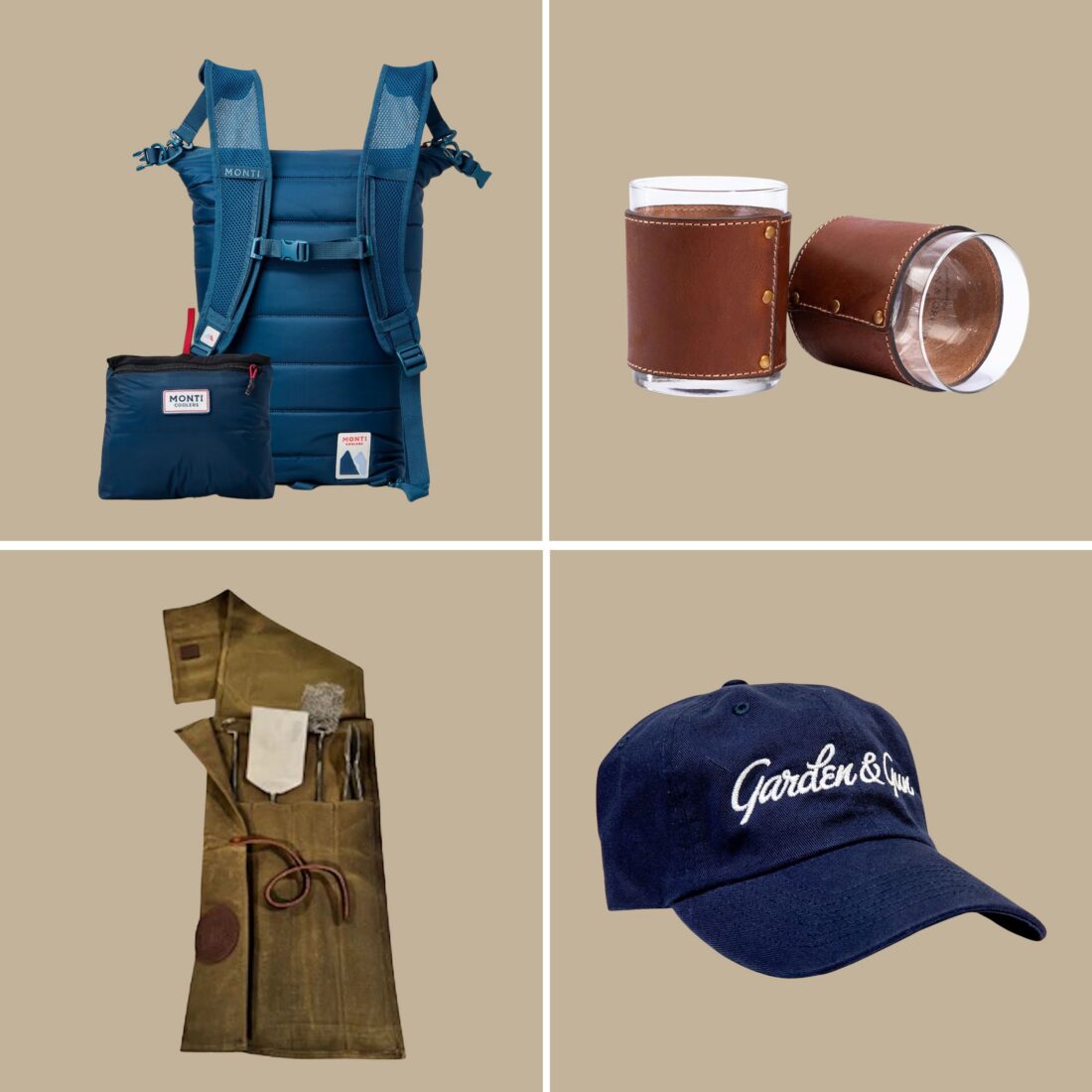 collage of father's day products