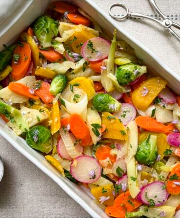 Vegetables in a pan