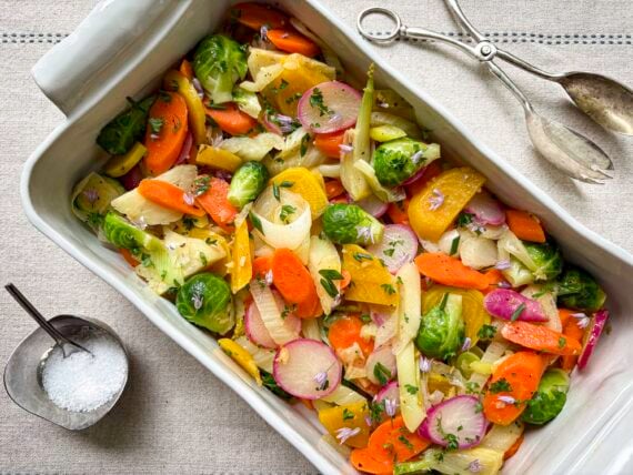 Vegetables in a pan