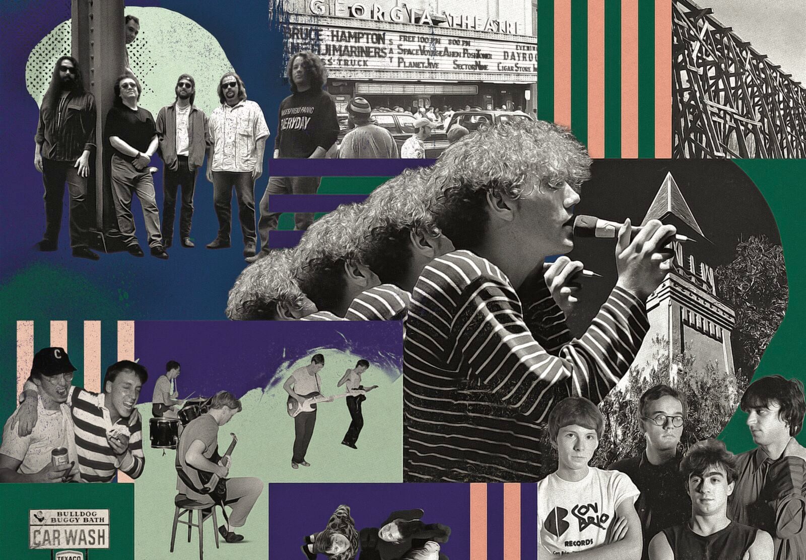 A collage of musicians