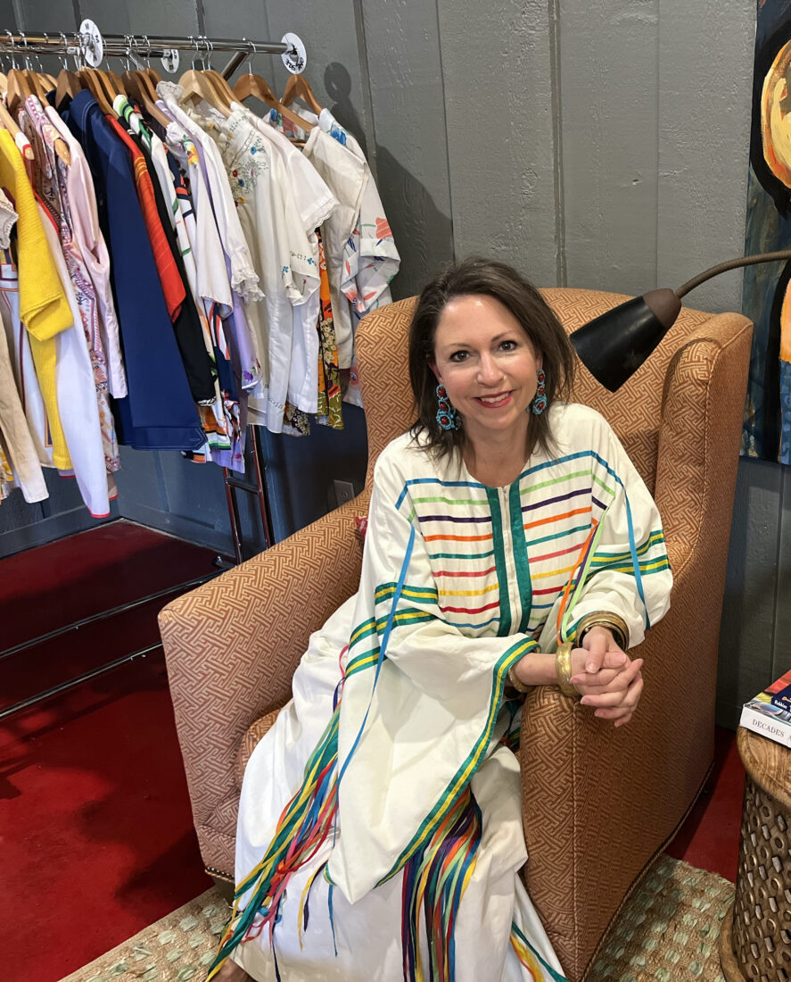 A woman in a caftan
