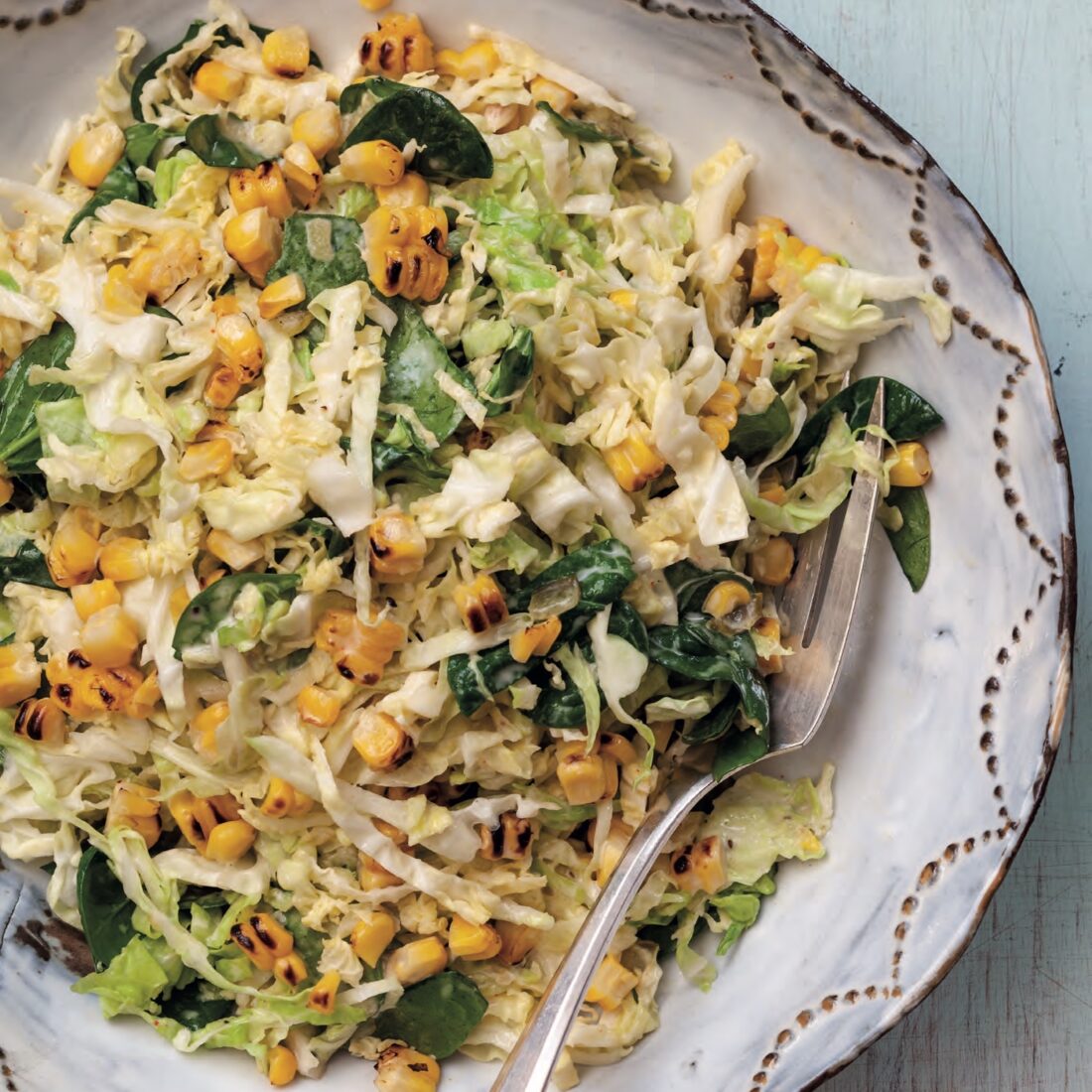 image of corn and cabbage slaw