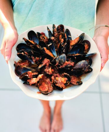 A plate of mussels