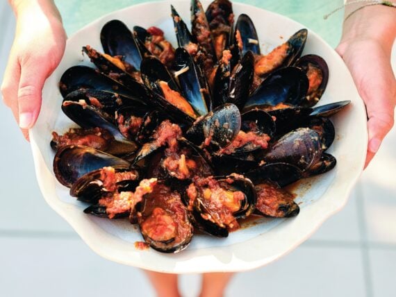 A plate of mussels