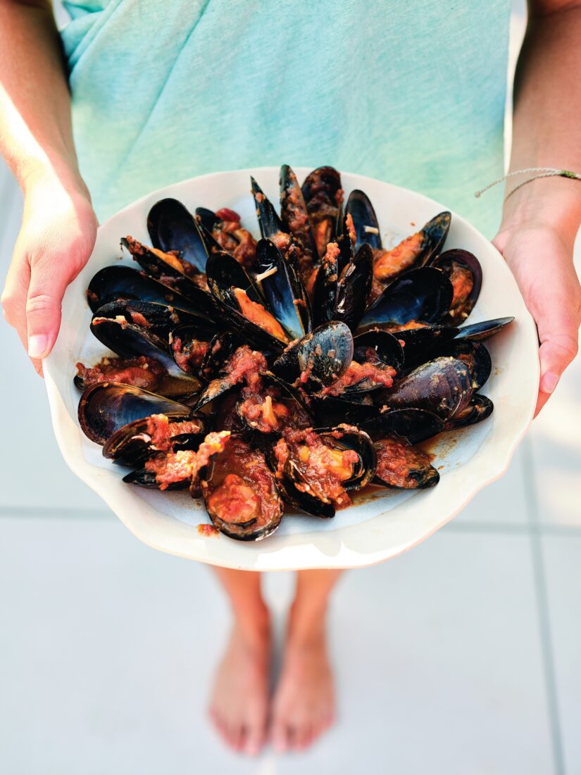 A plate of mussels