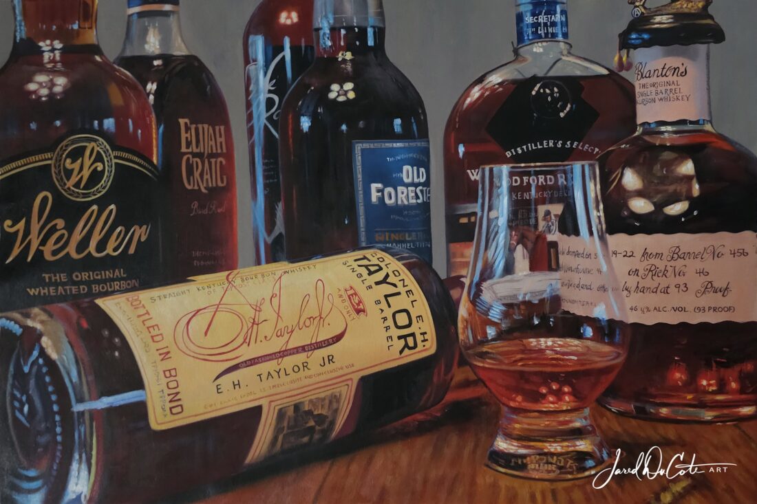 A painting of bourbon