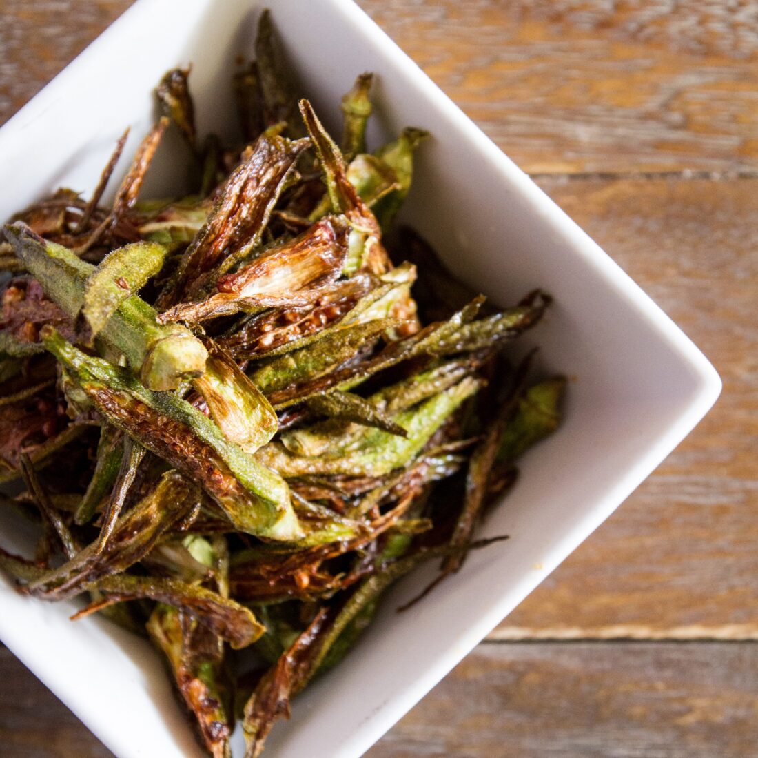 crispy okra fries