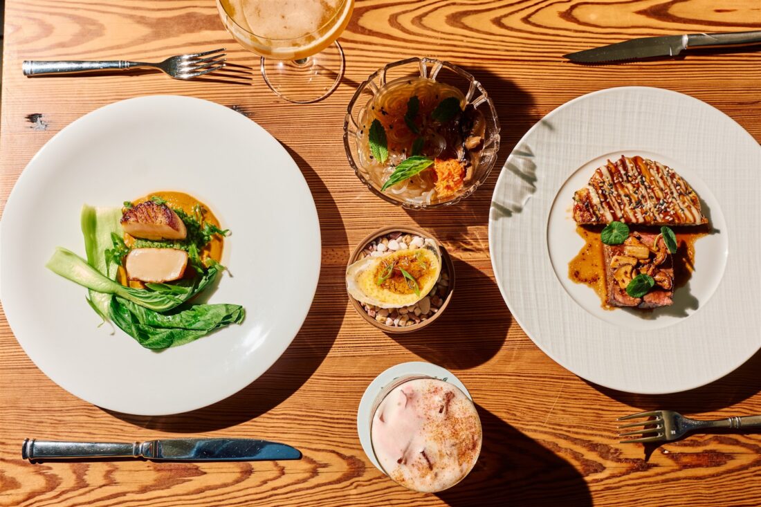 Plates of food