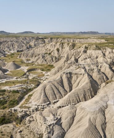 a landscape of rock formations in Toadstool Geological Park