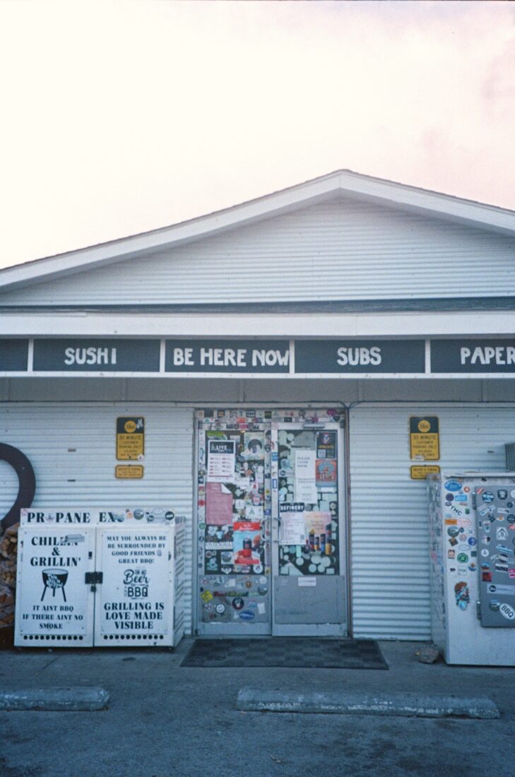 A grocery door