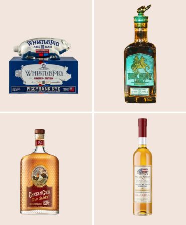 Four bottles of bourbon