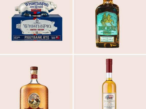 Four bottles of bourbon