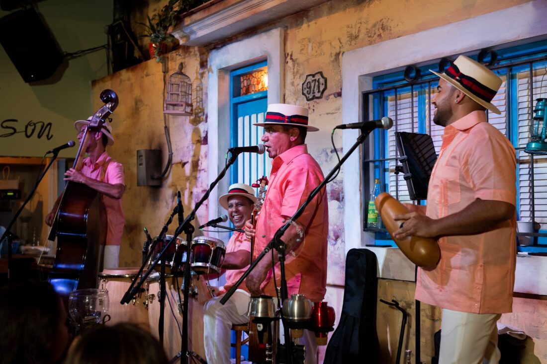 image of a live band