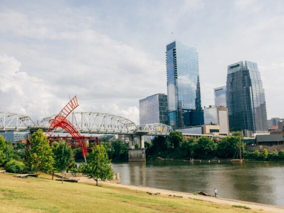 A river park in Nashville