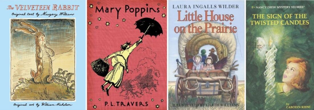 Four book covers