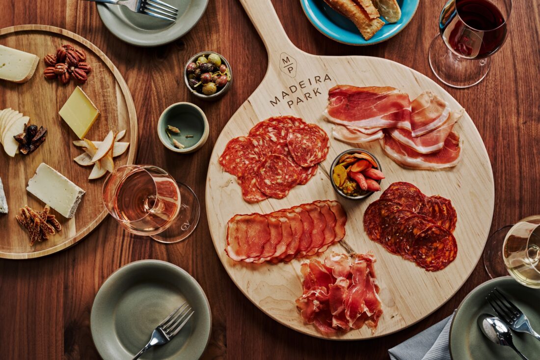 A charcuterie spread