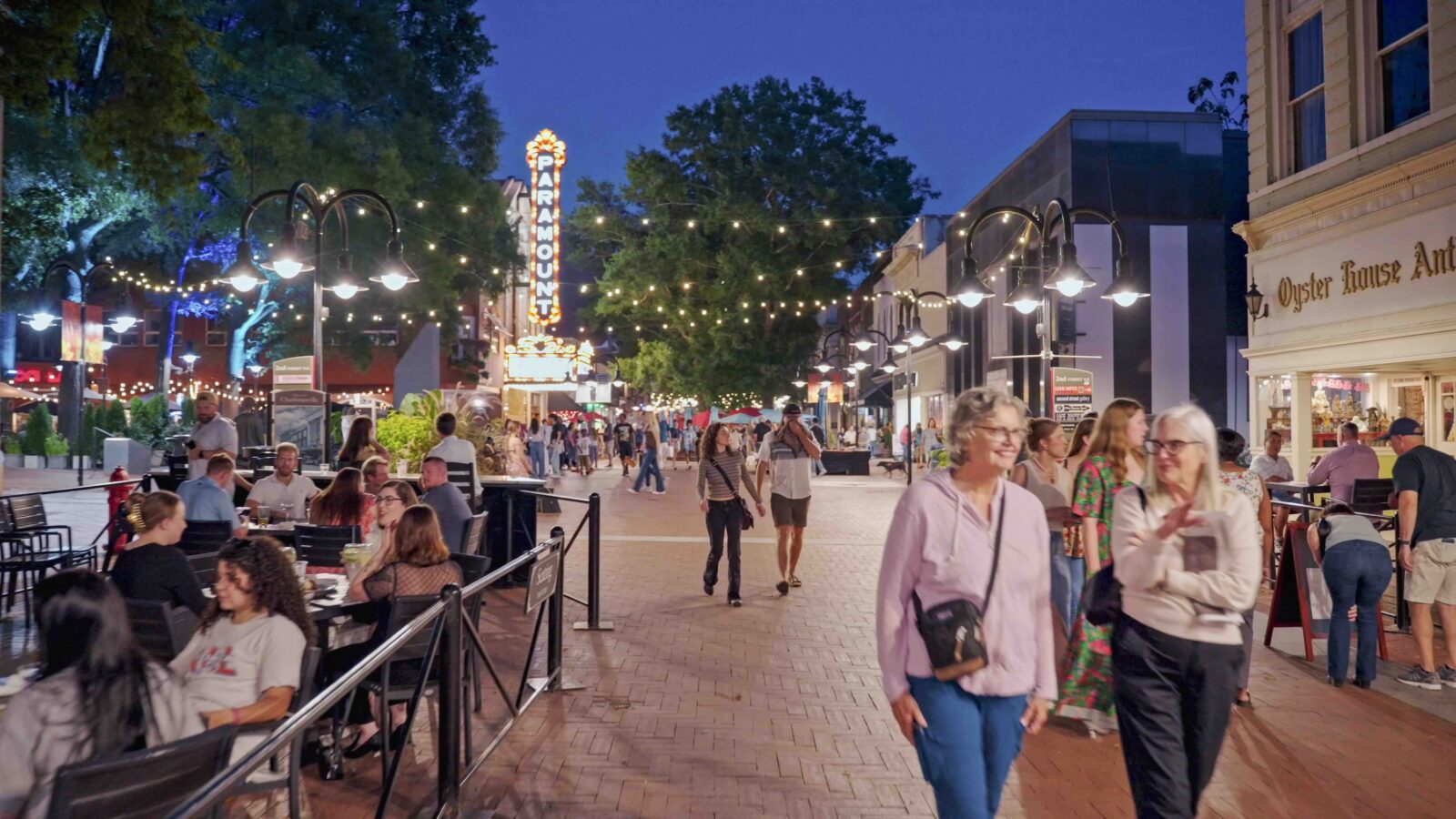 An outdoor mall