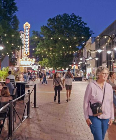 An outdoor mall