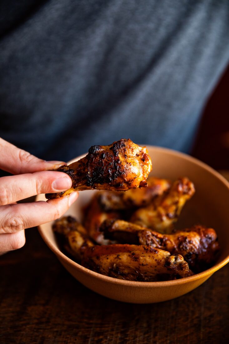 Wings in a bowl