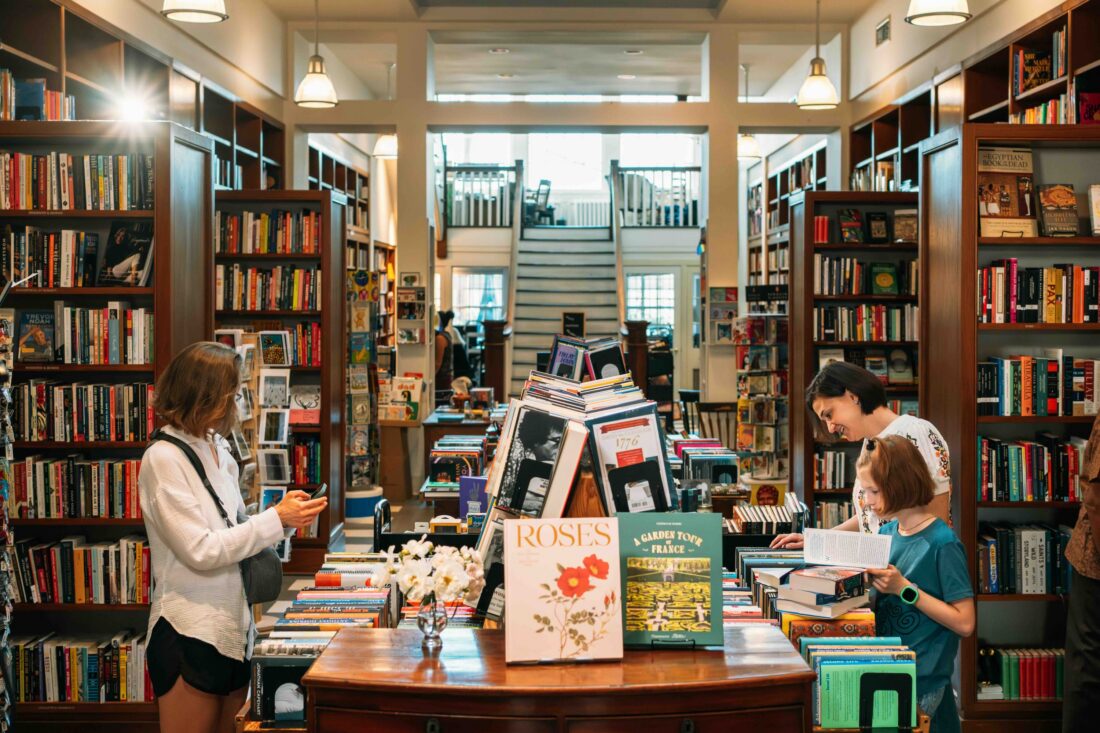 In a bookshop