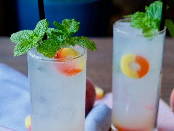 image of the peach ring mojito