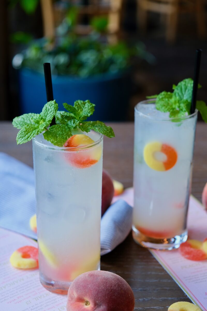 image of the peach ring mojito