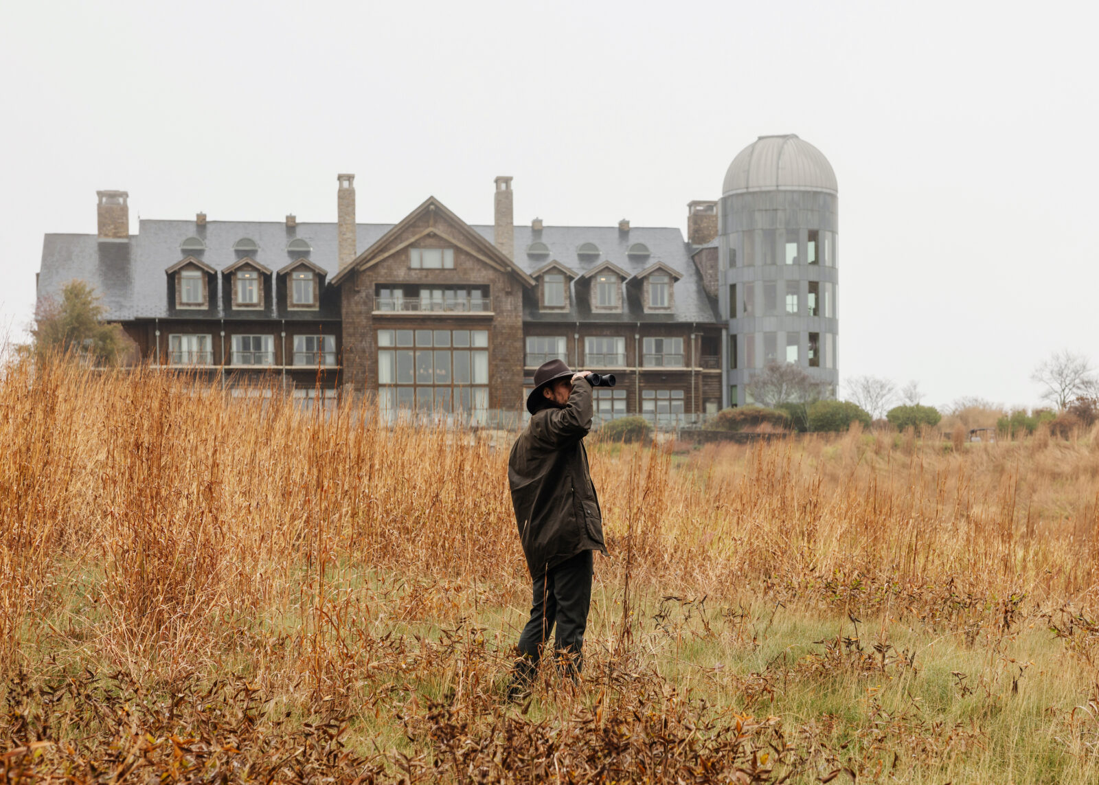 A birdwatcher