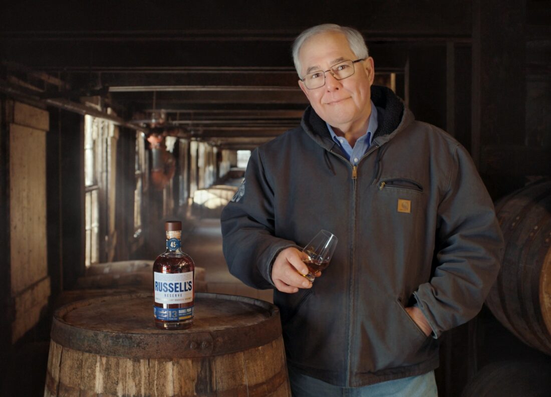 A man in a rickhouse
