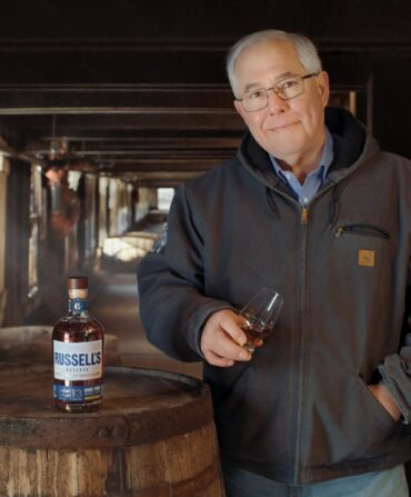 A man in a rickhouse