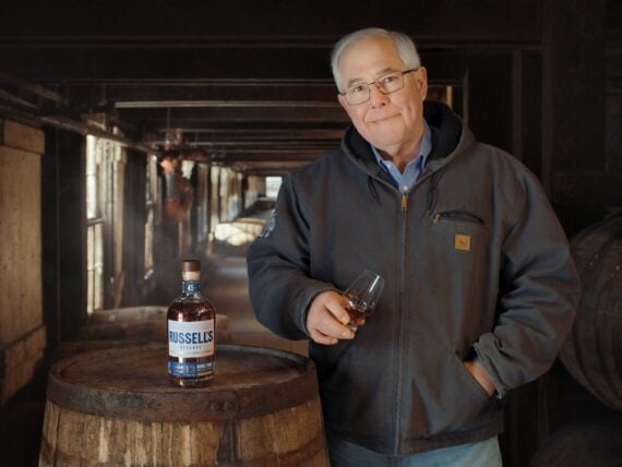 A man in a rickhouse