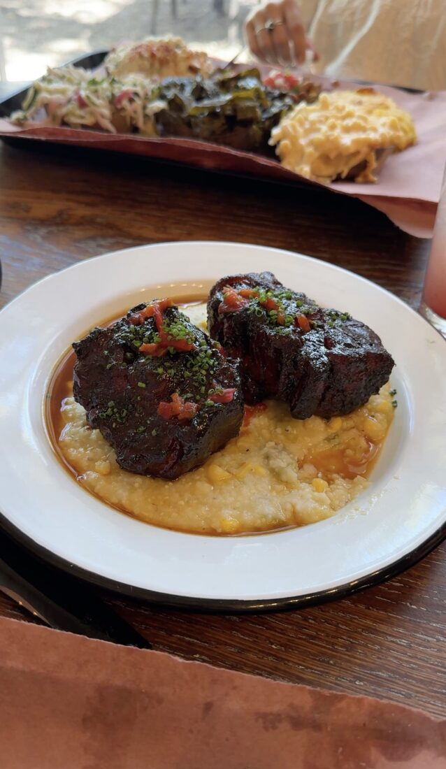 A plate of braised ribs