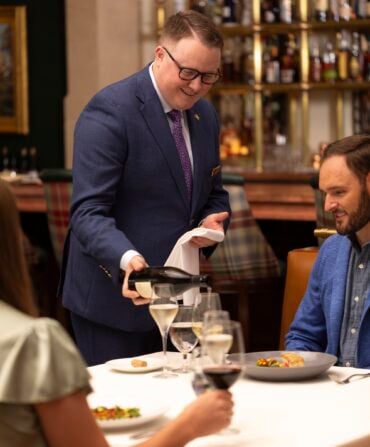 A seated dinner