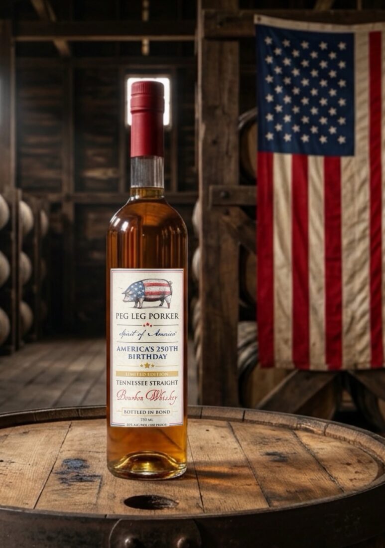 A bottle of bourbon