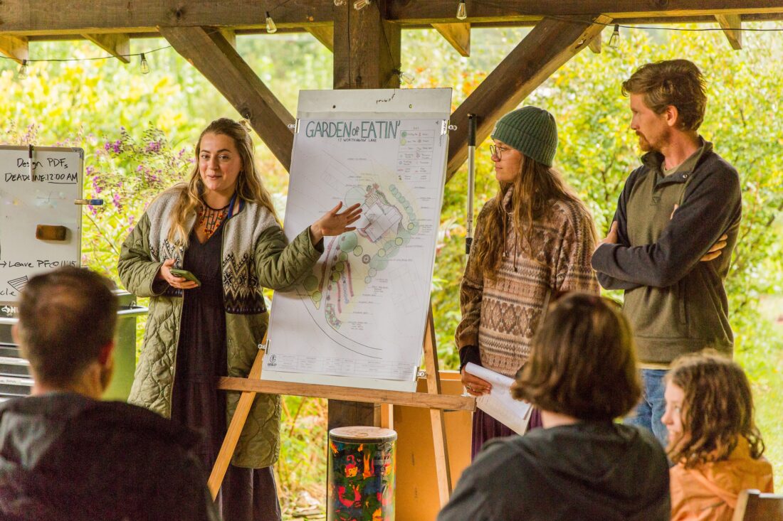 An outdoor classroom