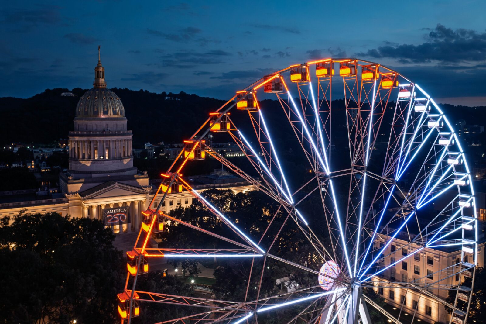 A ferris wheel