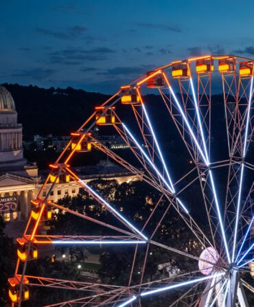 A ferris wheel