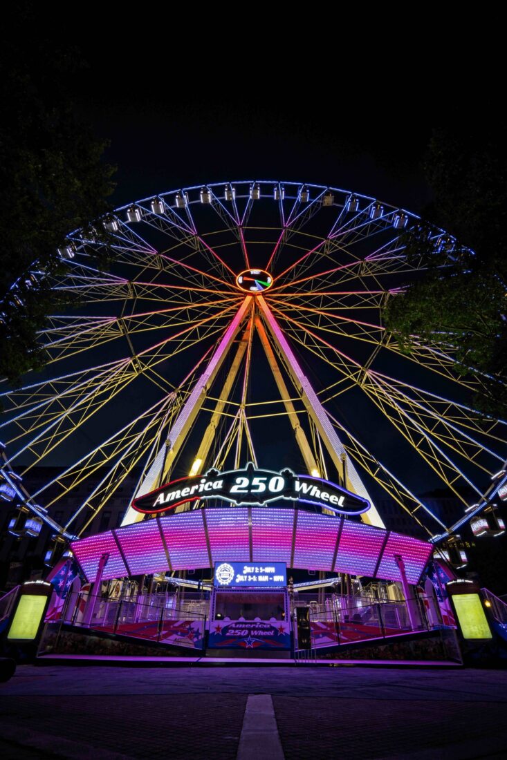 A ferris wheel