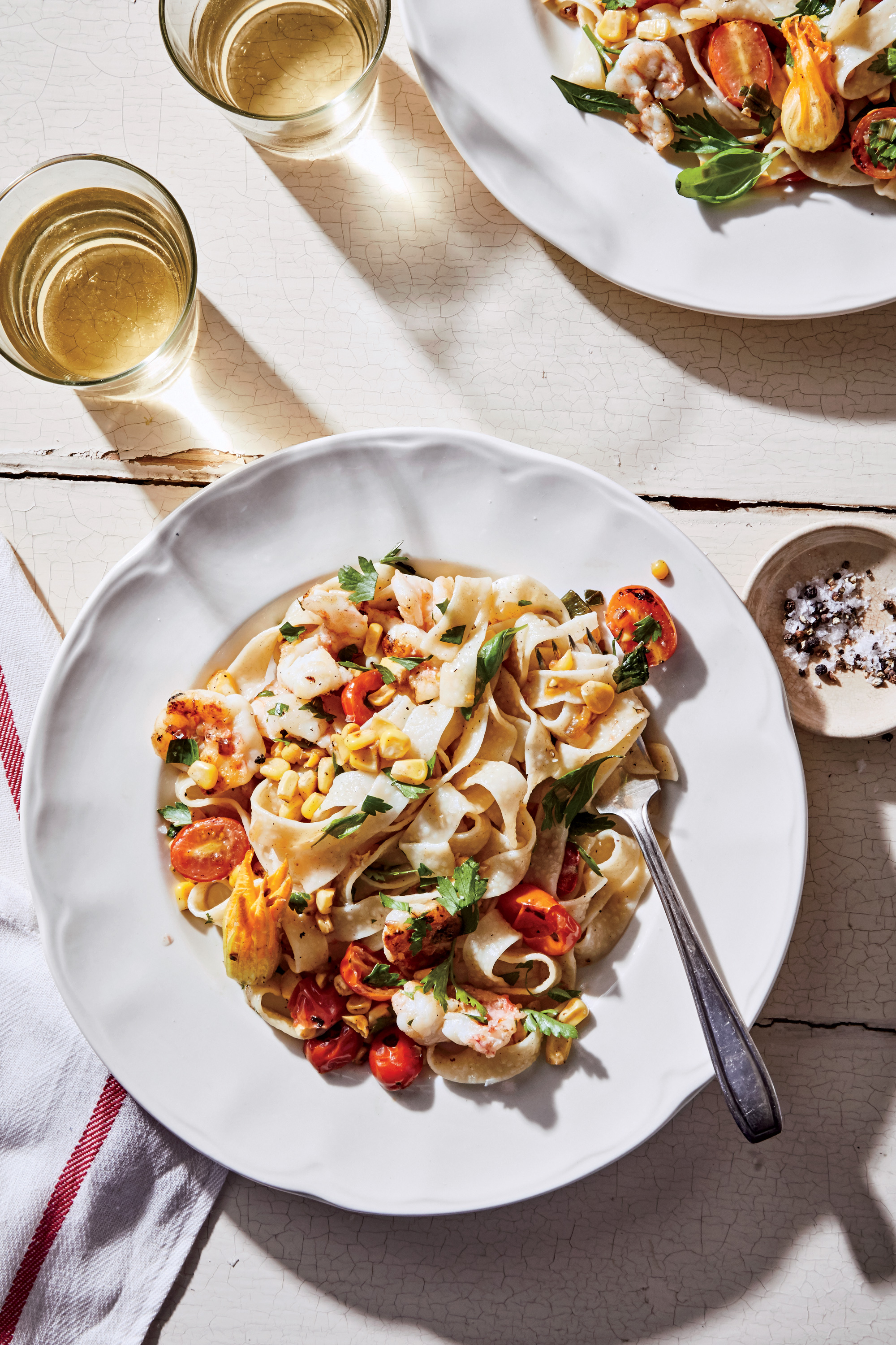 corn and pasta