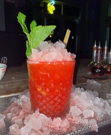 A bourbon cocktail