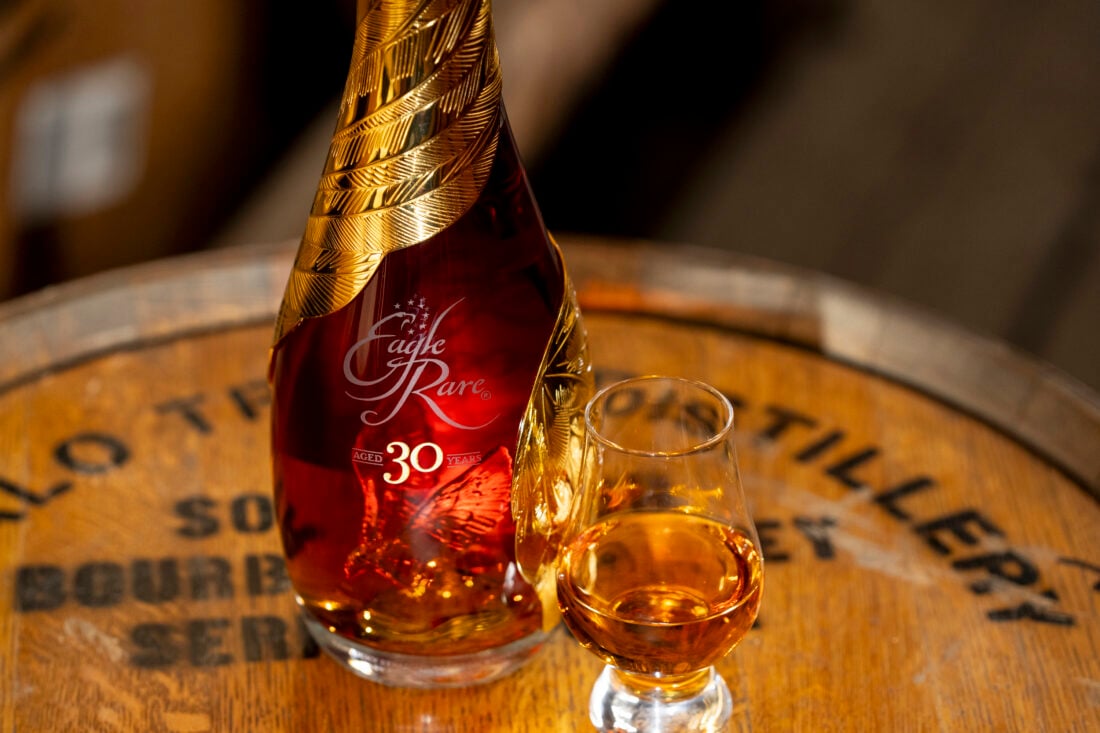 A bottle of bourbon