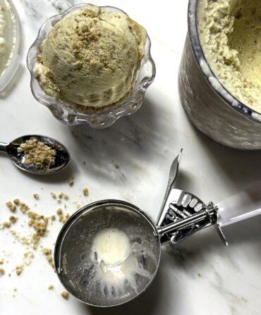 A tub of ice cream