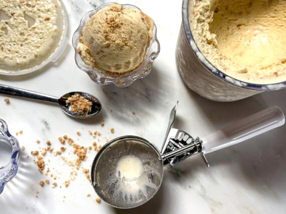 A tub of ice cream