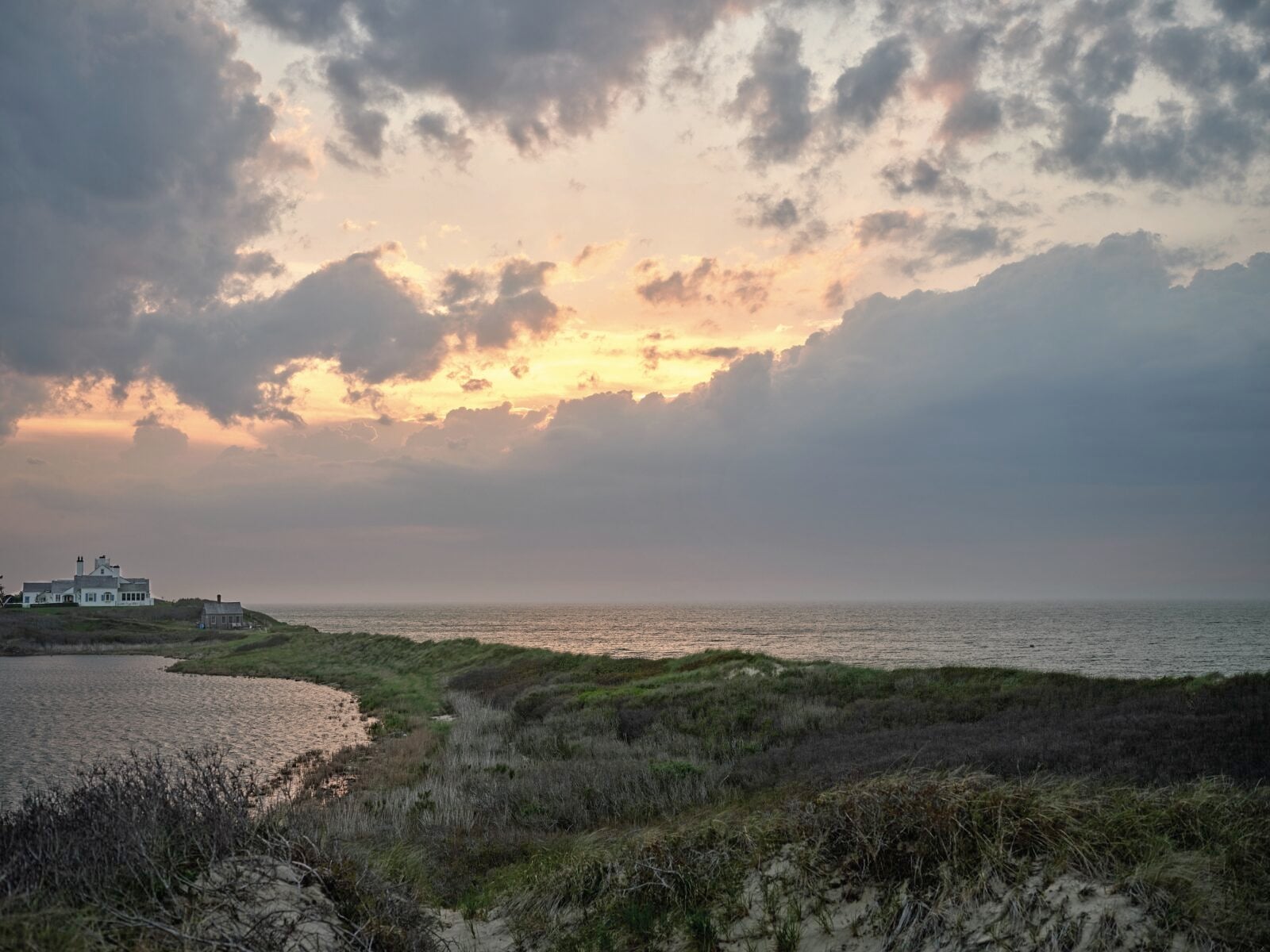 A beach sunset