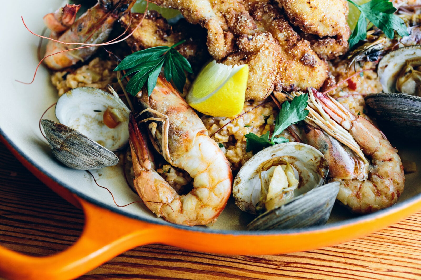 A seafood dish