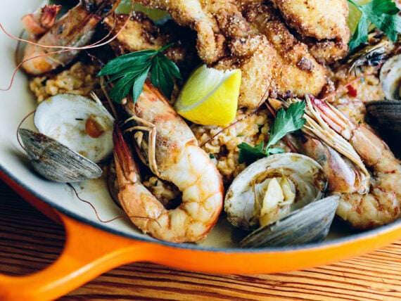 A seafood dish