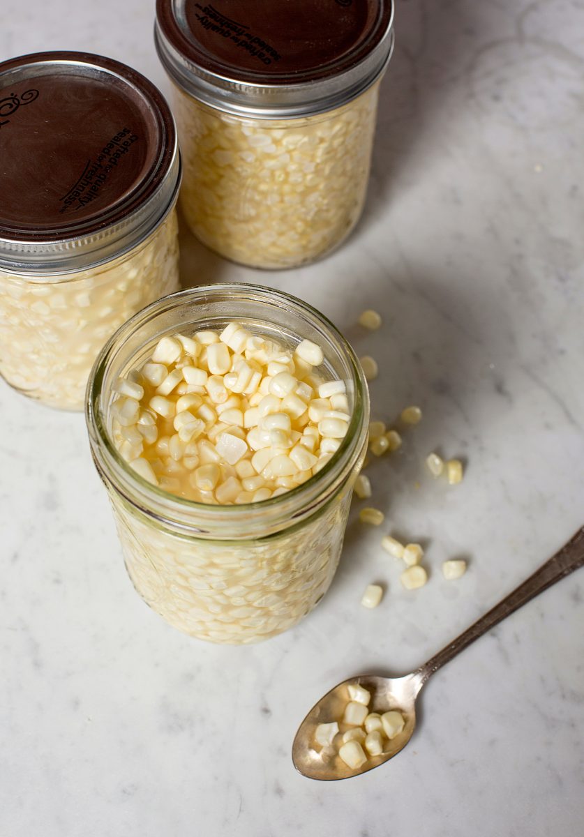 corn in a jar