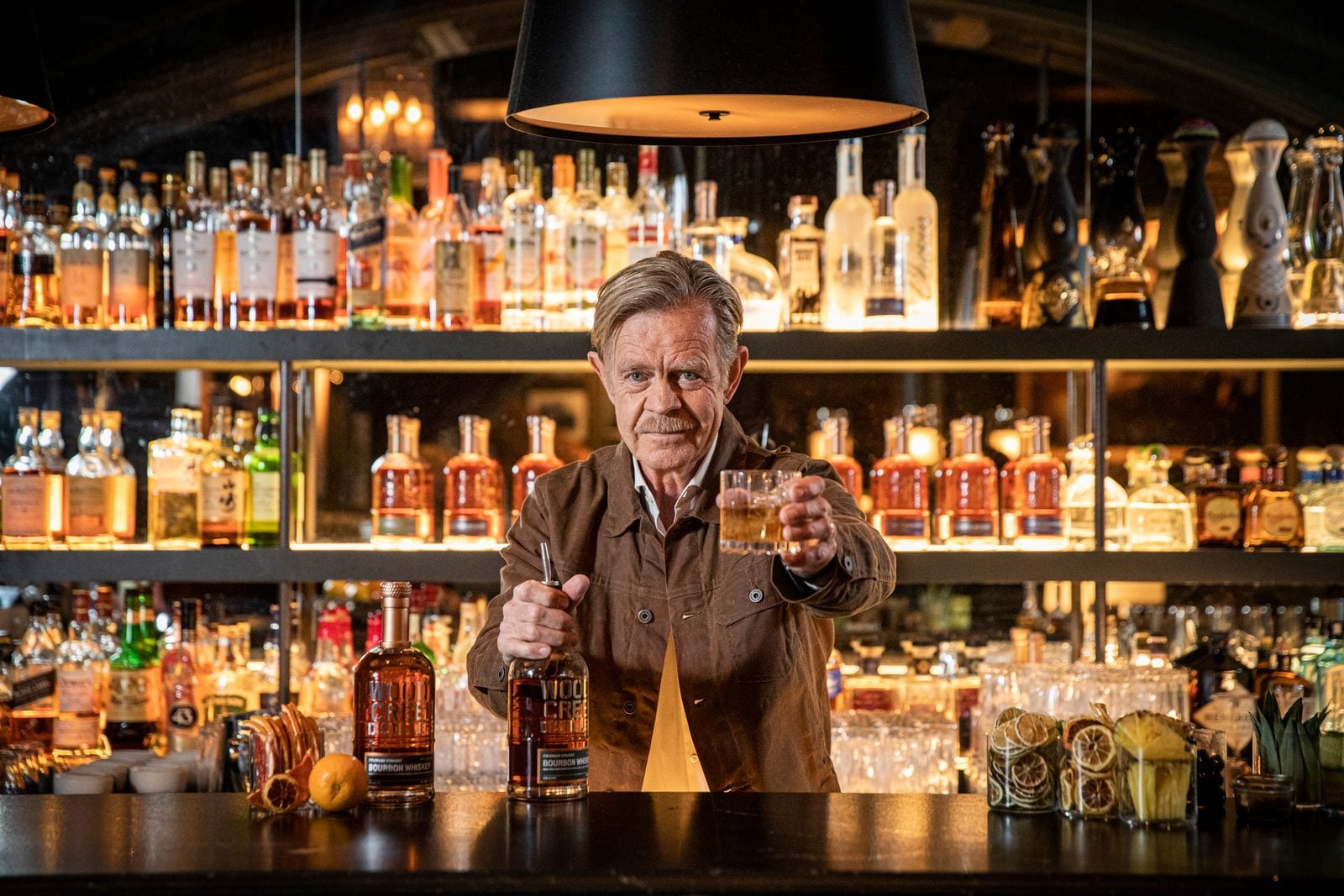 william h. macy behind the bar
