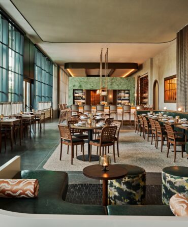 The interior of a restaurant
